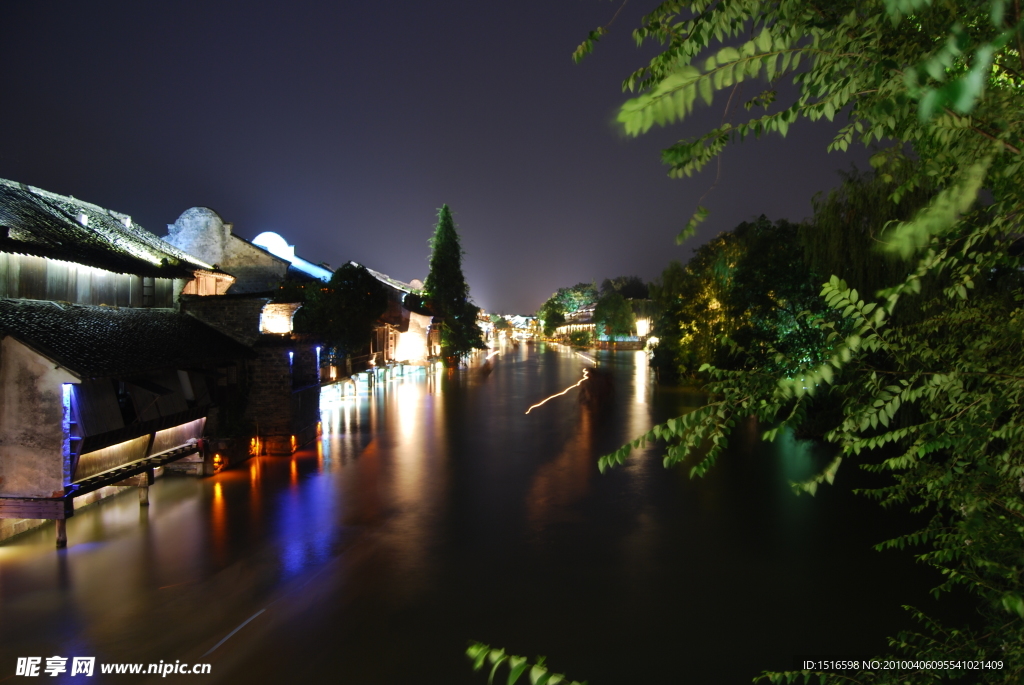 乌镇 夜景 灯光
