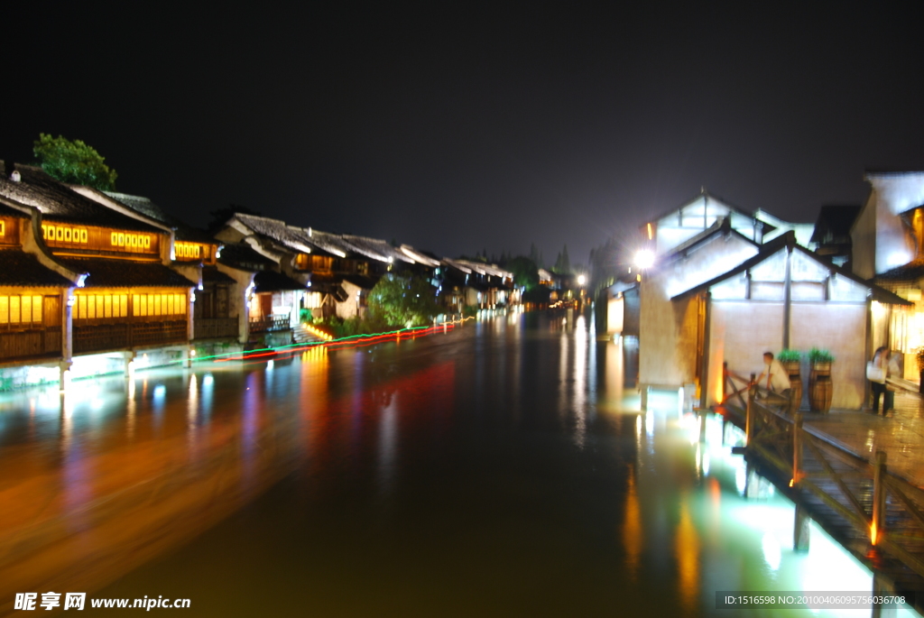 乌镇 夜景 灯光