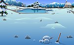 圣诞雪地