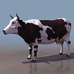 3D模型图库 动物类 奶牛