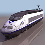 3D模型图库 交通工具 火车头 动车组 高铁