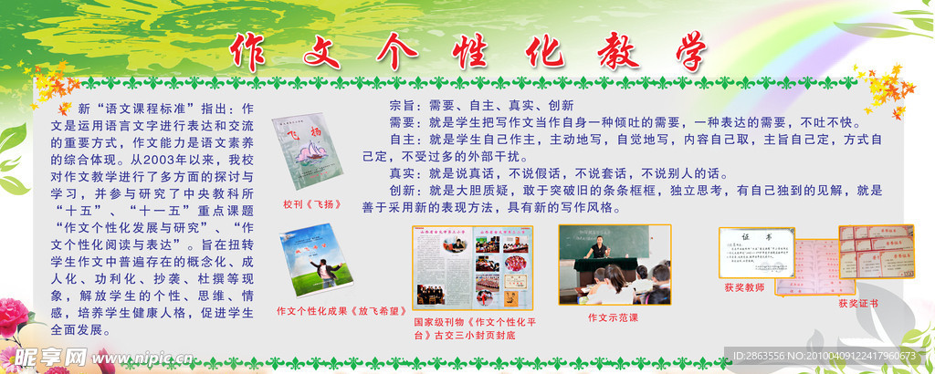作文个性教学展版