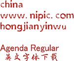 AgendaRegular英文字体