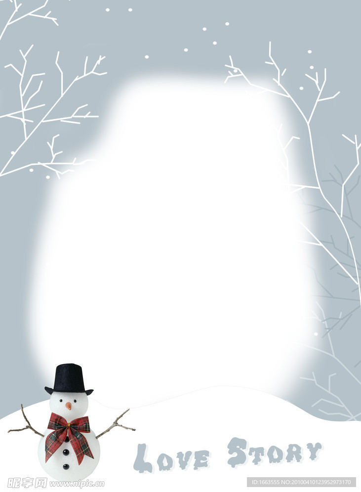 雪人相框
