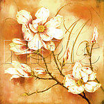 花卉油画 （ 50厘米 X 50厘米 ）