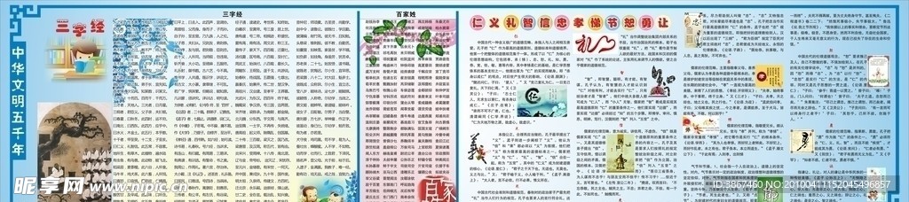 中华文明五千年三字经