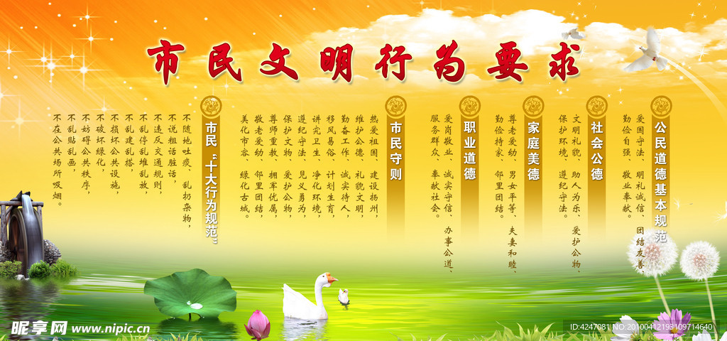 市民文明行为要求