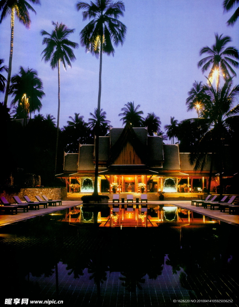 国外旅游夜景摄影照片