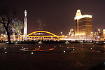 夜色海河公园