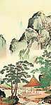 松亭试泉图