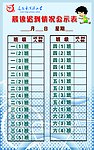 晨读迟到情况公示表