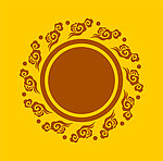 圆花纹