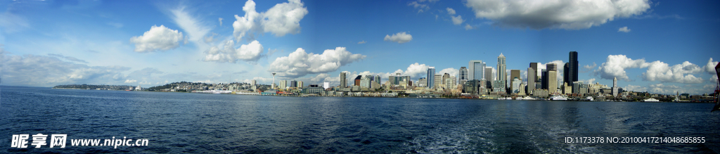 美国西雅图全景 美国太平洋西北区最大的城市