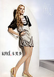 卡美多 LOGO 形象代言 金发女郎 时尚超短裙 个性凉鞋 夏季新品 600DPI JPG