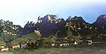 张家界天门山全景