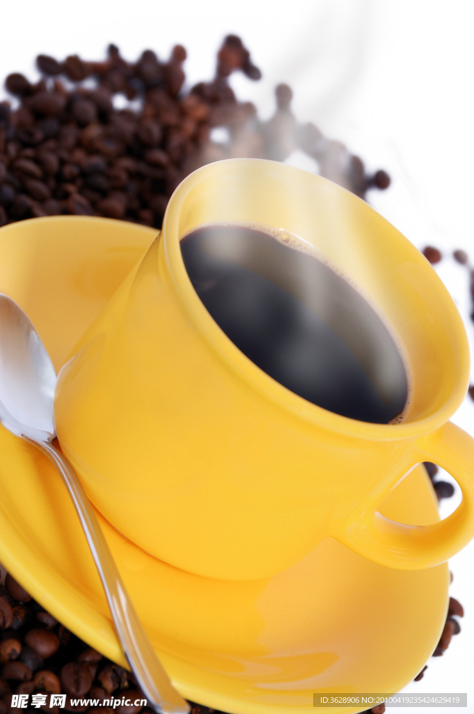 咖啡 咖啡豆 高雅 饮品 饮料 杯子 咖啡杯 点心 高清图片