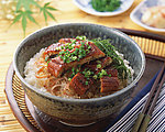 烤鱼盖饭