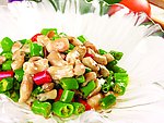 青椒炒黄鱼肚