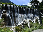 九寨沟的瀑布