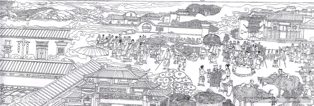 白描安徽长卷07