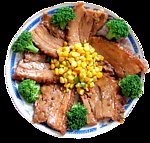扣肉玉米