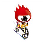 2008 北京奥运 男子自行车 小浪人 矢量素材