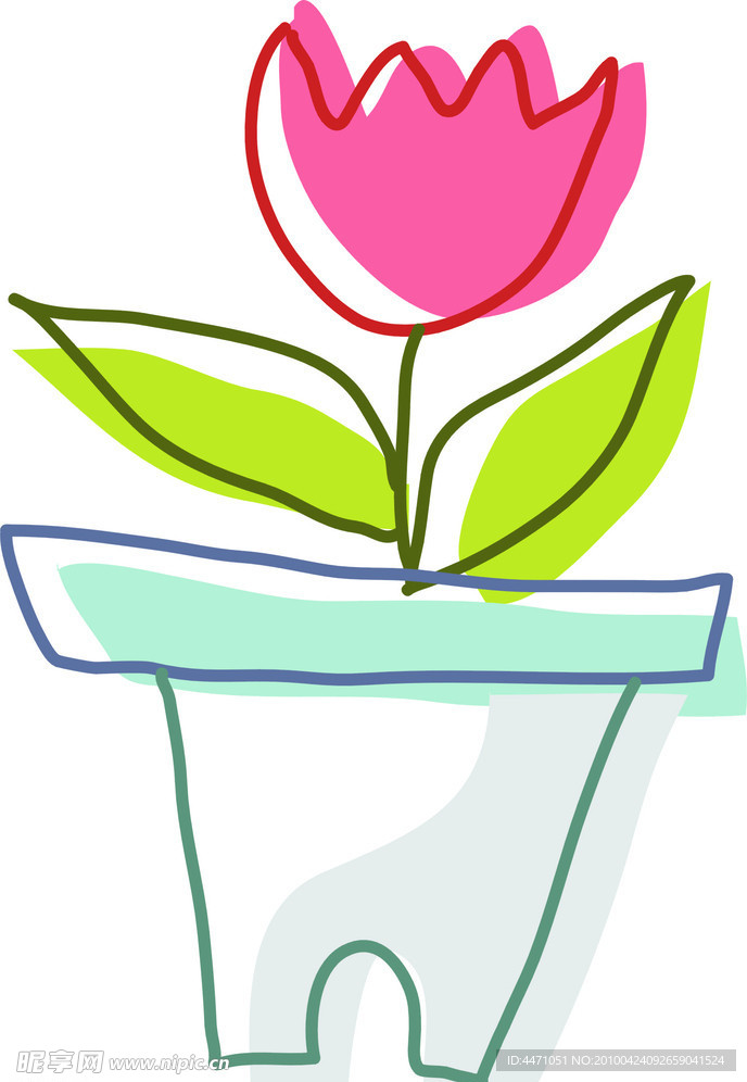 矢量花草