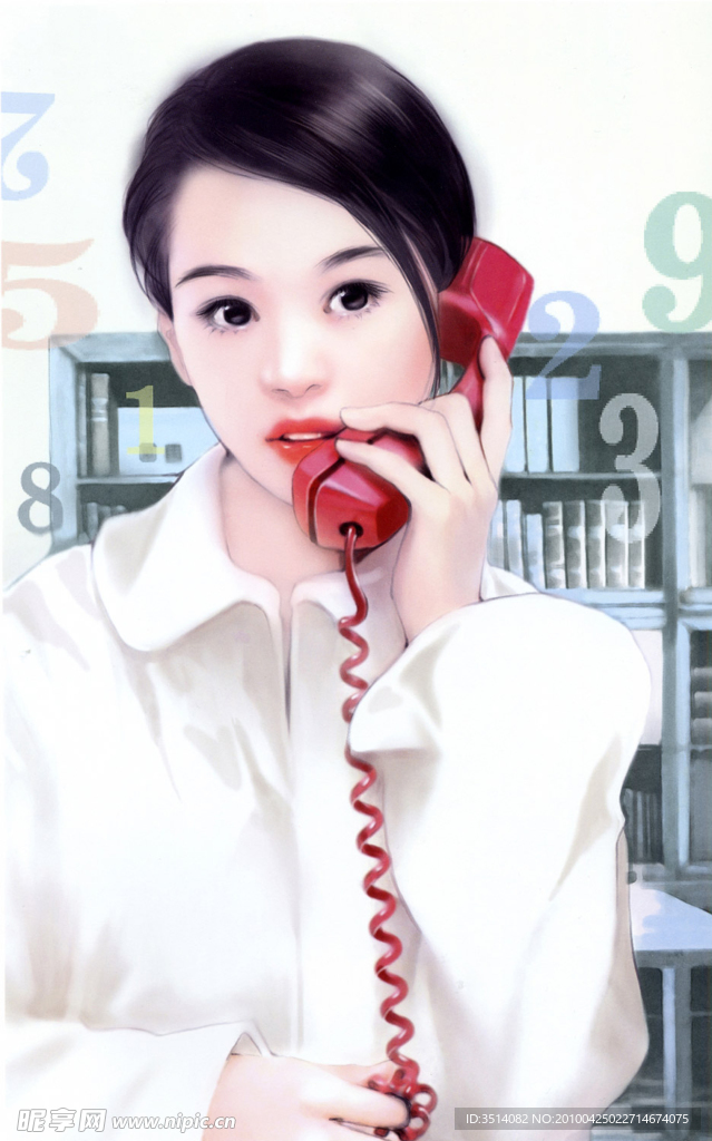 画集 动漫 手绘 美女