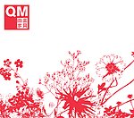 红色花纹