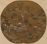 唐 李思训(传) 京畿瑞雪图纨扇