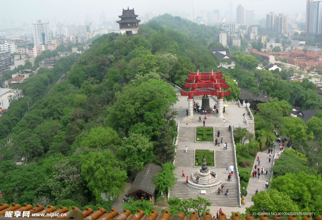 黄鹤楼上看武汉