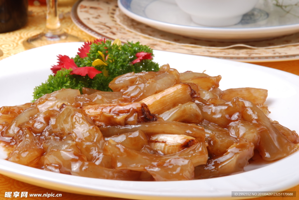 葱烧鹿筋骨
