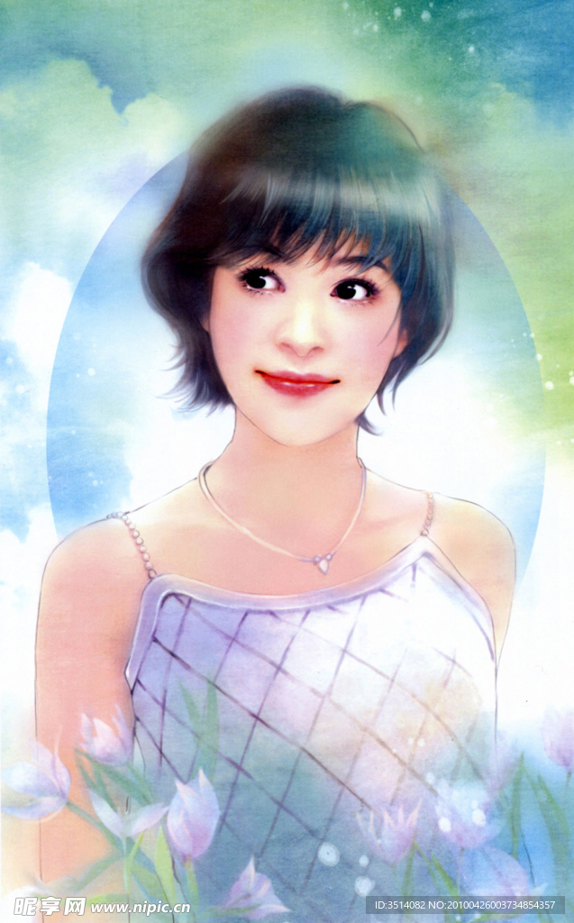 画集 动漫 手绘 美女