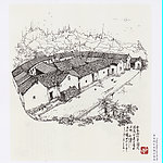 客家两杠单围式围屋