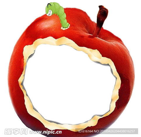 虫蛀苹果