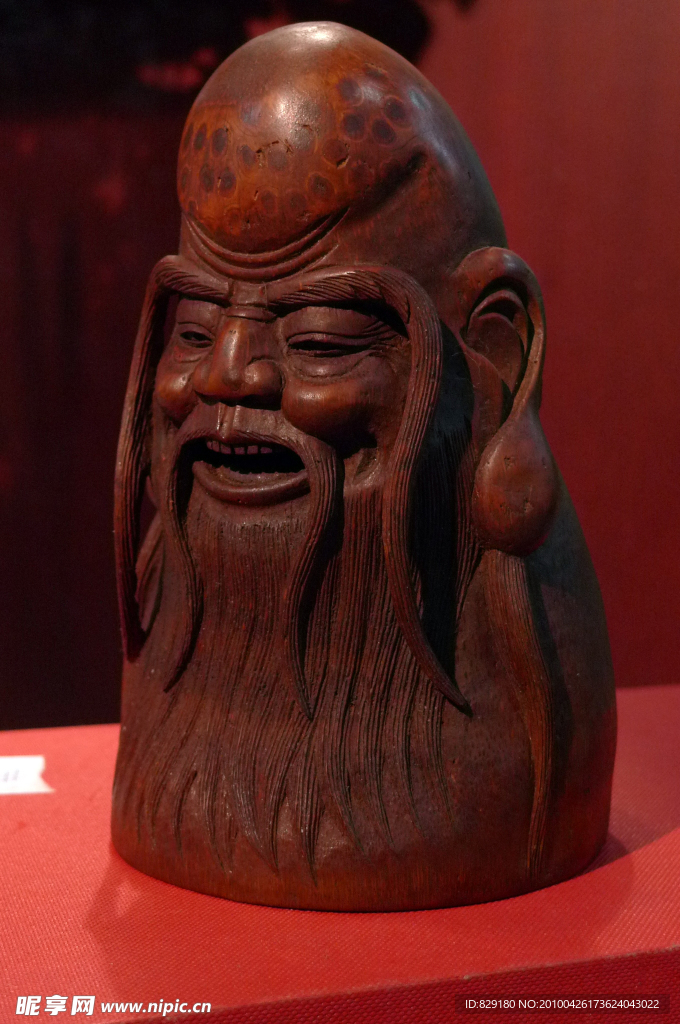 寿星木雕