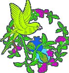 喜鹊 石榴 红花 绿叶艺术插图