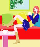时尚插画 美女