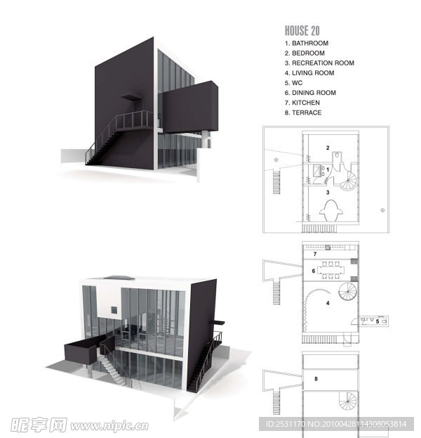 现代建筑3D模型