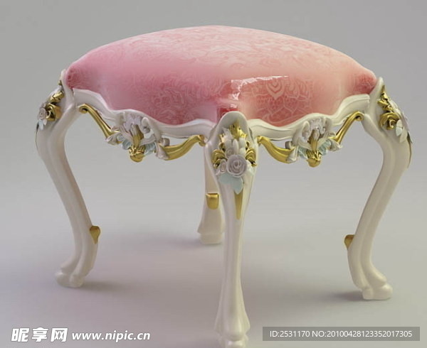 欧式单椅3d模型