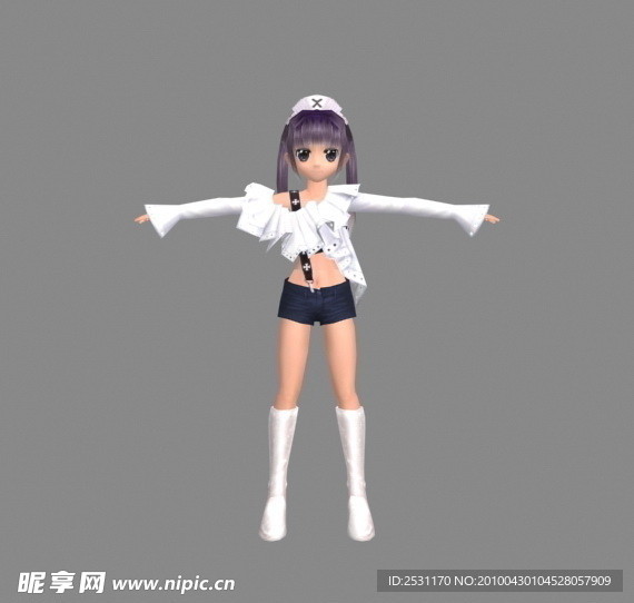 护士小美女3D模型