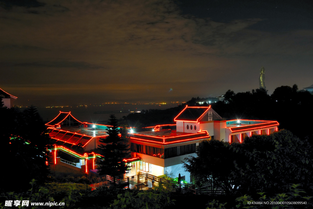 莲花山夜景