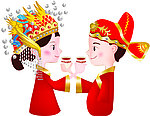 古典婚礼小人