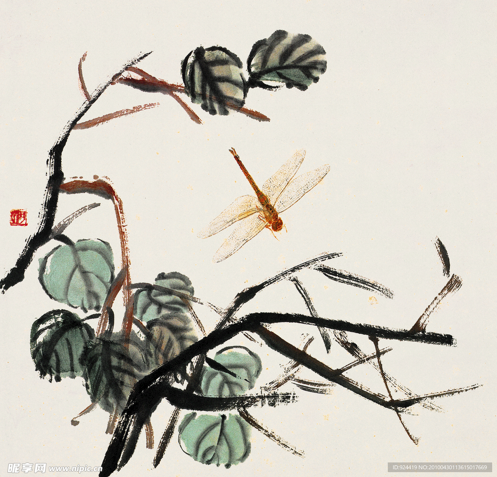 蜻蜓点水