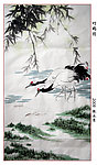竹鹤图