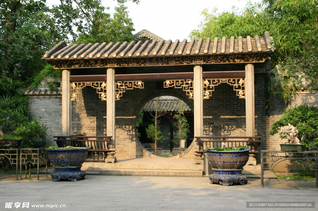 中国古典园林梁园建筑