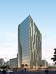 公建黄昏玻璃表现(贴图模型全 附PSD后期处理源文件)