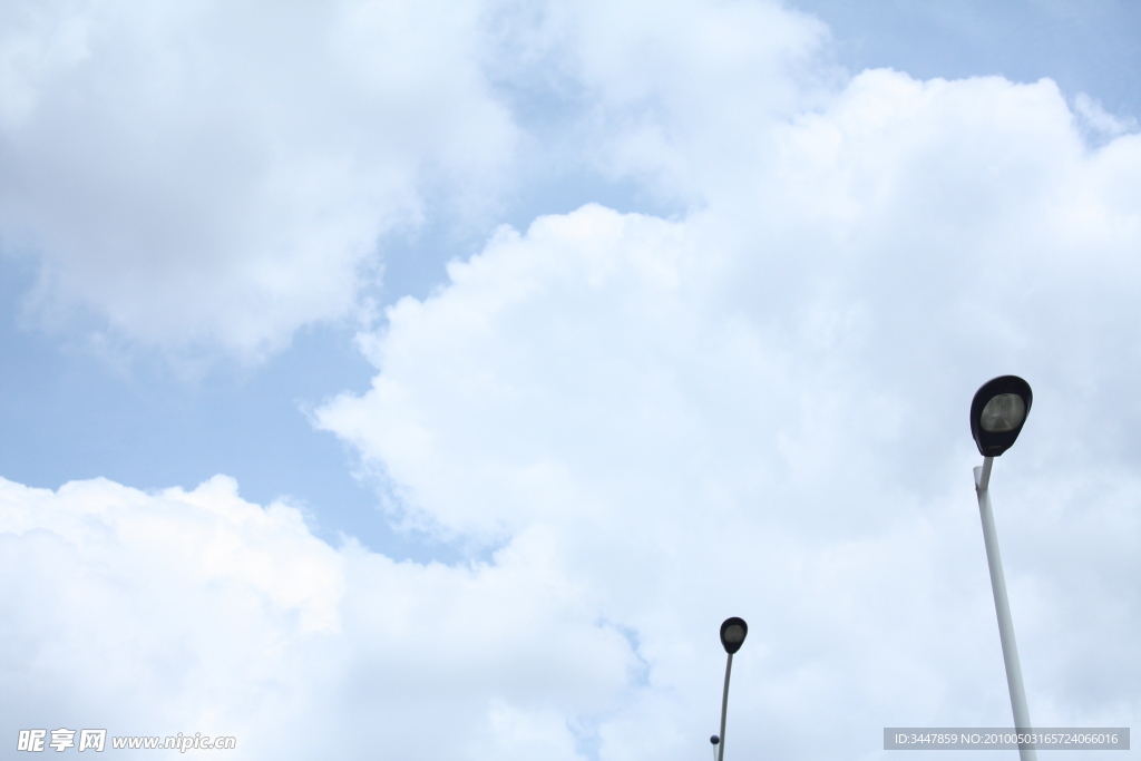 天空 路灯 随意 生活