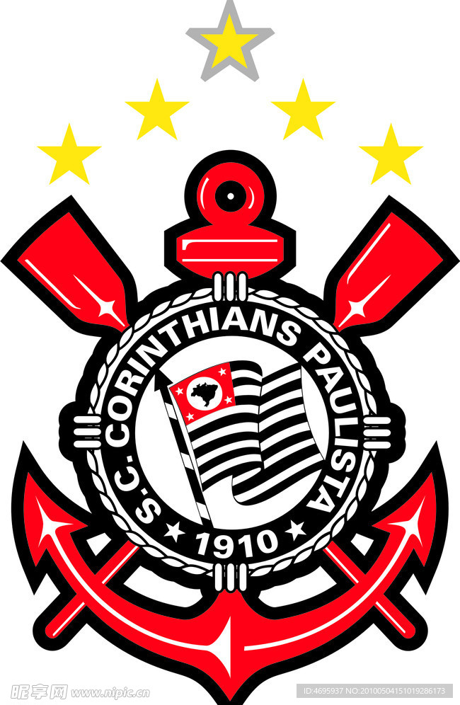 S C Corinthians Paulista 1910 标志设计