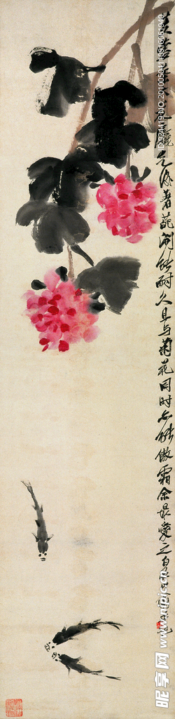 国画芙蓉